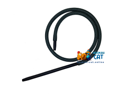 Силиконовый шланг в оплетке с мундштуком Red Stork Black Green